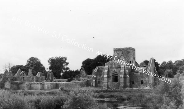 HOLYCROSS TELEPHOTO VIEWS ACROSS RIVER FROM N.E. SHOWING MONASTRY BUILDINGS TO S.